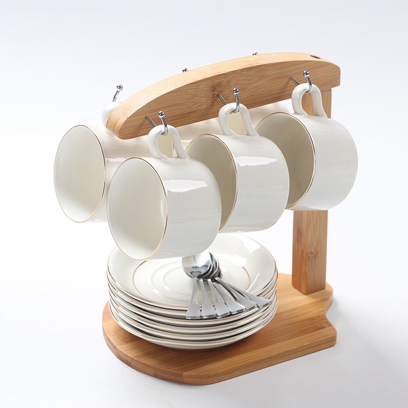 Taza de cerámica creativa taza de agua taza de taza de café de Phnom Penh caja de regalo conjunto con logotipo de impresión