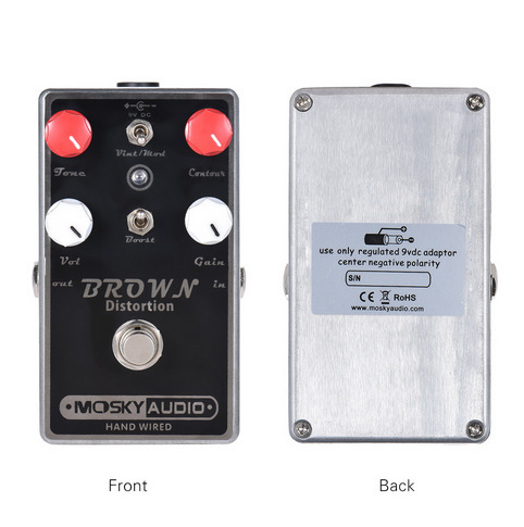 MOSKYAUDIO guitar effector handmade effector BROWN DISTORTION manufacturer wholesale