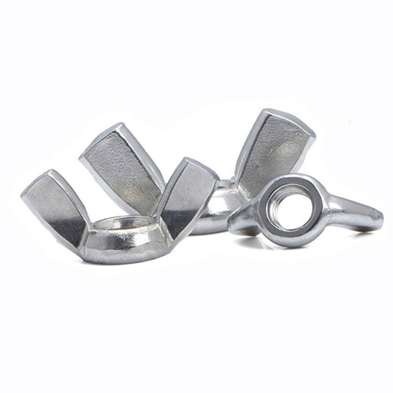 304不锈钢蝴蝶形螺母羊角螺帽手拧元宝碟母M3M4M5M6M8M10M12螺帽