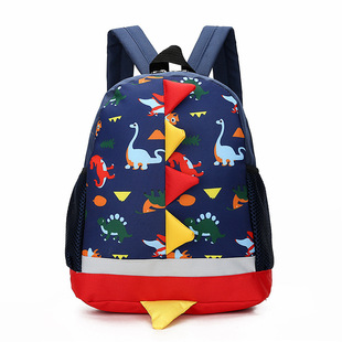 Cartoon Dinosaur Children's Bag Kindergarten Children's Schoolbag Preschool 3-4-6 Years Old Male and Female Baby Backpack