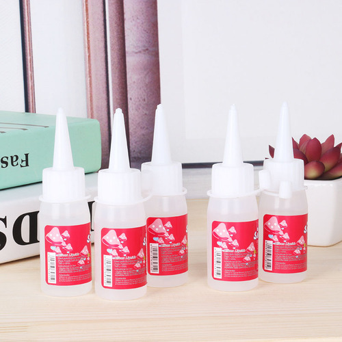 30ML alcohol glue yellow label pink label colorless transparent photo hemp rope wood fabric ice cream stick glue alcohol glue