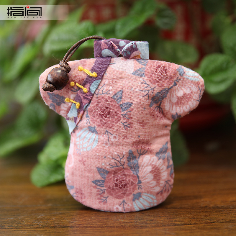 Bordado hecho a mano DIY bolsa de tela bolsa de material bolsa de patchwork cheongsam de producción creativa de suministro transfronterizo