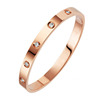 Golden women's bracelet for beloved stainless steel, accessory, Korean style, pink gold, wholesale