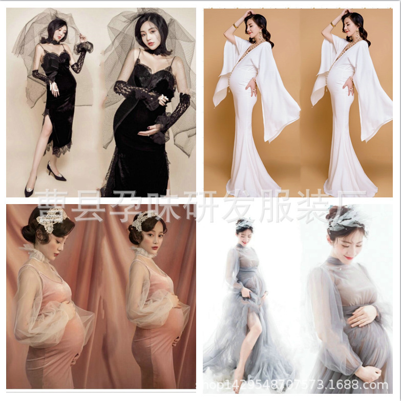 New Photography Pregnant Women Photo Clothing Photo Studio Pregnant Women Clothes Photographing Maternity Clothes Beautiful Photo Studio Theme Maternity Clothes