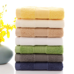 廠家直銷32股純棉素色洗臉毛巾logo加厚高檔促銷禮品廣告毛巾