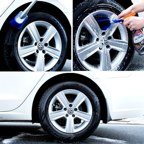 Car wash tool set wheel brush combination household blue tire brush car beauty maintenance cleaning rim brush