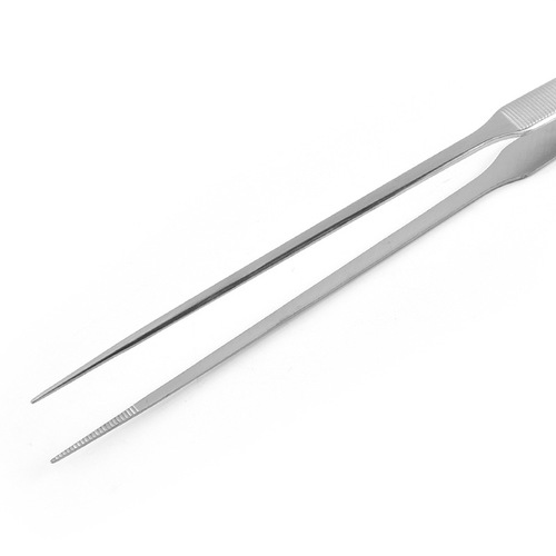 25 cm stainless steel aquatic plant tweezers, extra-tip aquatic plant landscaping tools, extended elbow tweezers, AD quality aquatic plant clips