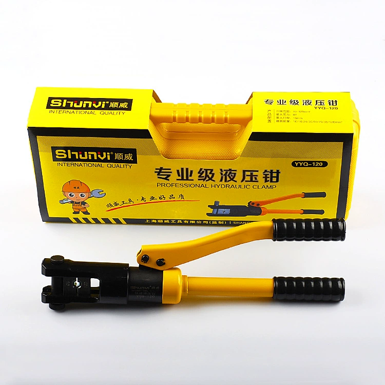 Гидравлические плоскогубцы 120/240/300 медные алюминиевые носовые Обжимные Клещи для обжима кабеля ручной встроенный гидравлический зажим