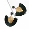 Fashionable earrings, retro accessory, European style