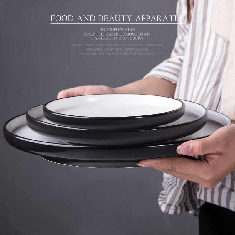 Estilo nórdico INS ensalada de frutas de cerámica plato de sopa profunda tazón