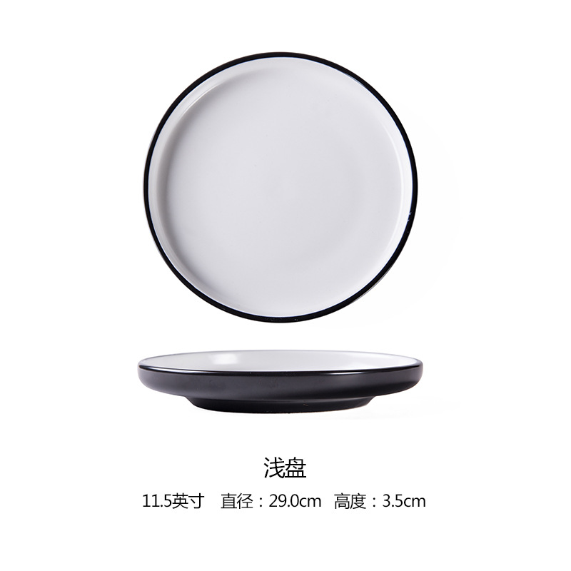 Estilo nórdico INS ensalada de frutas de cerámica plato de sopa profunda tazón