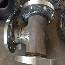 专业生产钢喷塑异径三通DN150XDN100X2.5MPa 配国标法兰盘
