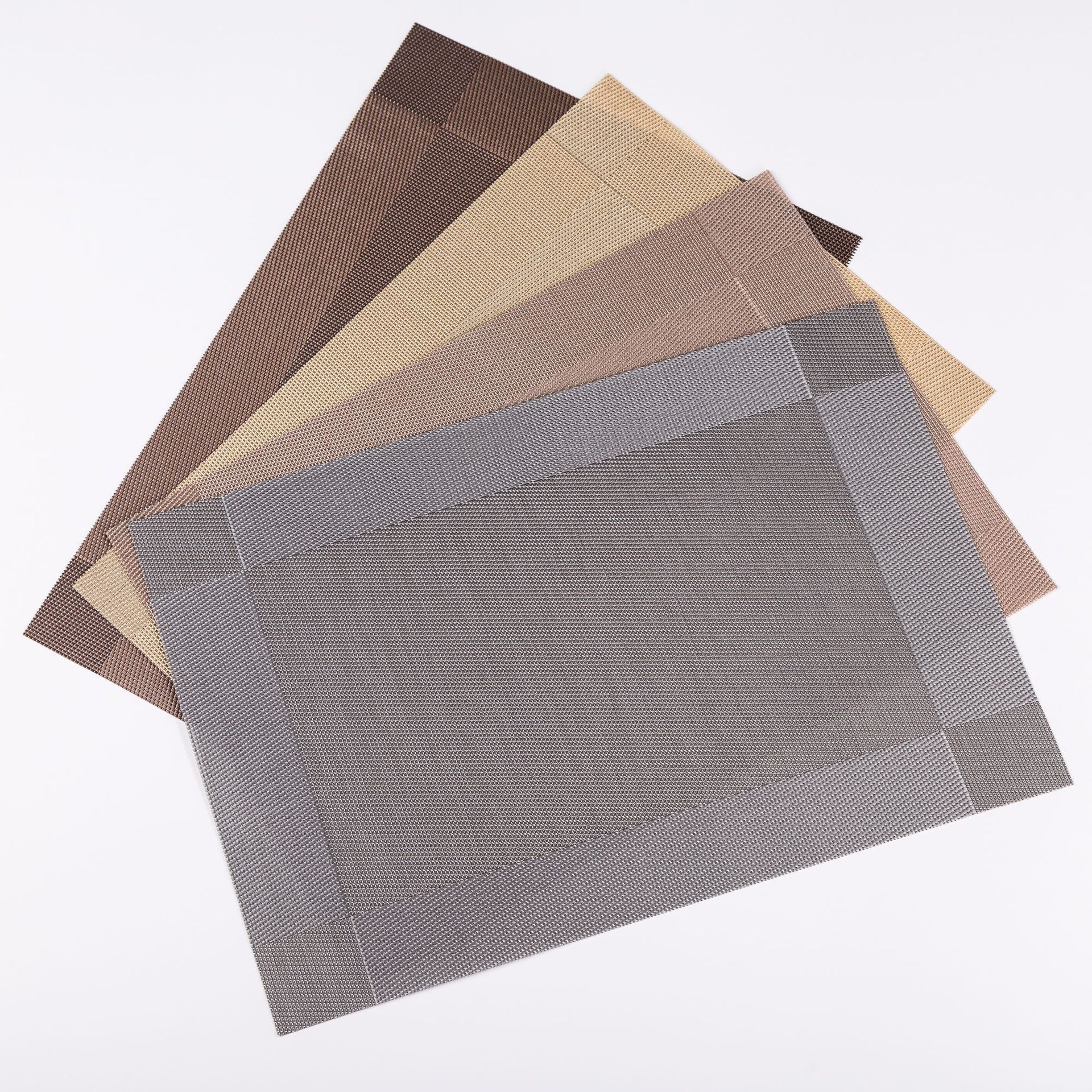 PVC placemat doble marco diagonal marco estera de mesa de estilo europeo japonés estera de aislamiento antideslizante impermeable estera de placa estera de la montaña rusa estera del estudiante