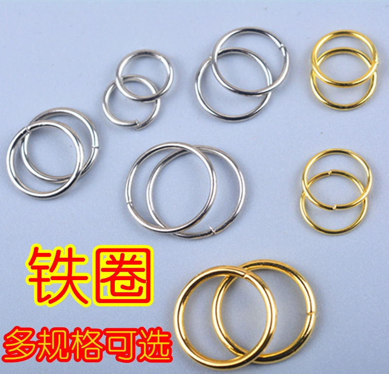Factory wholesale multi -specification small iron ring small iron ring opening/closed ring DIY jewelry accessories accessories
