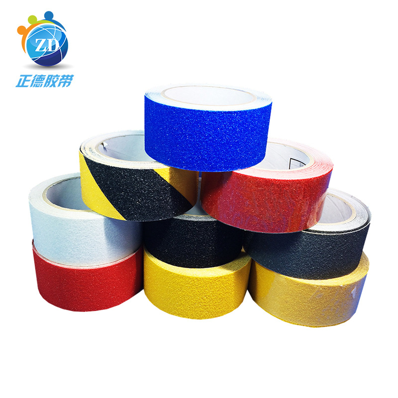 PVC color esmerilado piso cinta escalera advertencia piso pegatinas paso baño antideslizante cinta 80 malla 60 malla