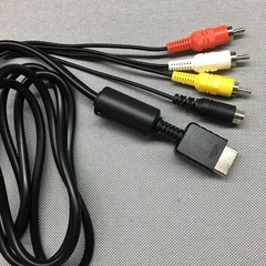 PS1/PS2/PS3 S-Video SAV Cable Compatible with Sony SONY PS RGB High-Quality Thick Round Audio/Video Cable