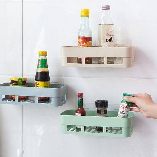 Bathroom wall-mounted storage rack without punching and traceless wall-mounted toiletries storage rack toilet bathroom storage rack