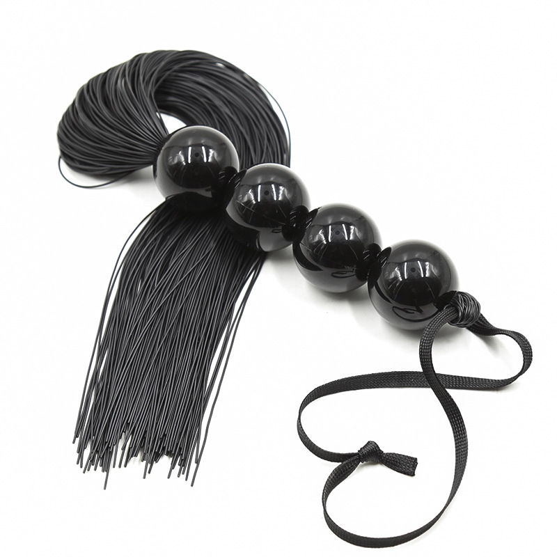 Productos para adultos: látigo sexy de silicona y cuero, látigo grande con cuentas, látigo para perros, látigo para caballos, látigo suelto, juguetes para coqueteo en pareja
