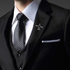 Fashionable universal airplane, brooch, suit lapel pin, European style