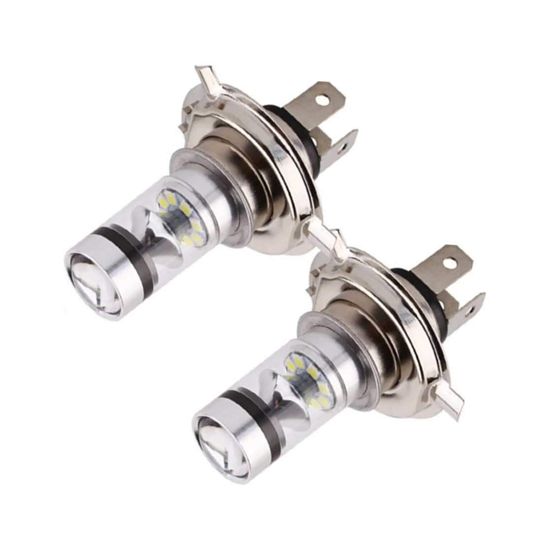 Автомобильная передняя фара противотуманная светодиодная H4 100W 20LED с антизапотеванием дальний и ближний свет