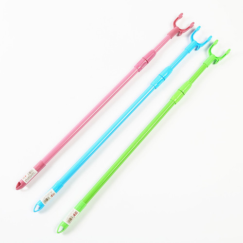 Manufacturer of clothes drying fork retractable clothes support household plastic clothes hanging rod clothes drying rod clothes fork accessories