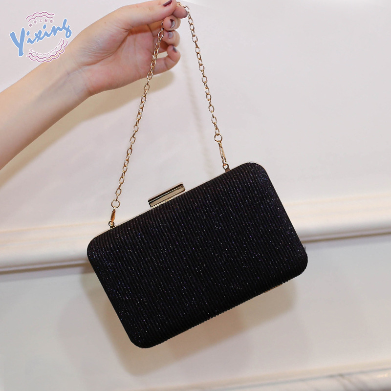 El nuevo bolso de noche plisado del fabricante vestido de fiesta bolso de mujer bolso de embrague plisado Amazon entrega transfronteriza de una pieza