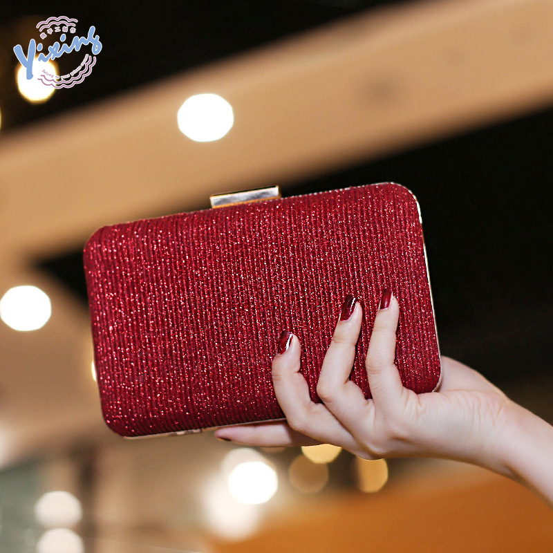 El nuevo bolso de noche plisado del fabricante vestido de fiesta bolso de mujer bolso de embrague plisado Amazon entrega transfronteriza de una pieza