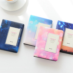 Wholesale supply of colorful starry sky series Polaroid photo albums 3 inches 5 inches photo album movie ticket storage
