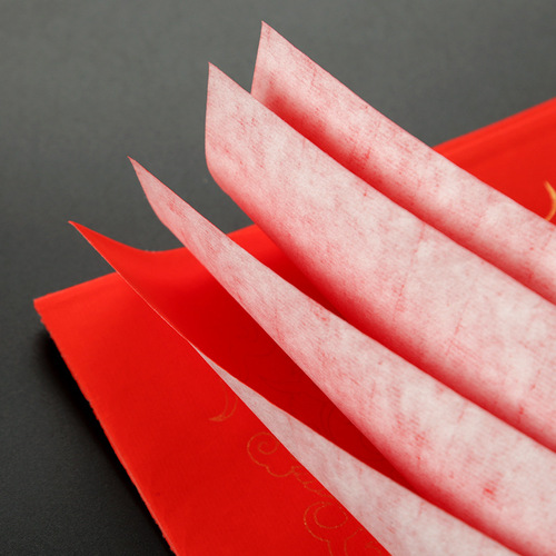 Thousand Years Red Blessings Dou Fang Couplet Paper Blank Spring Festival Couplet Paper Thickened Red Paper Handwritten Rice Paper Wholesale Golden Gate Sticker