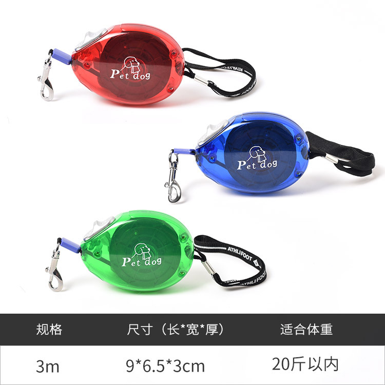 Directo de fábrica correa de perro cinturón de seguridad retráctil automático Teddy francés cubo suministros para mascotas deportes Cadena de perro