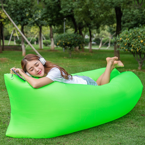 Quality outdoor lazy inflatable sofa portable air sofa lunch break bed internet celebrity air cushion bed for one person