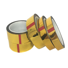 PET金色膠帶鋁箔手工diy禮盒包裝婚慶公司現場布置裝飾用工廠批發