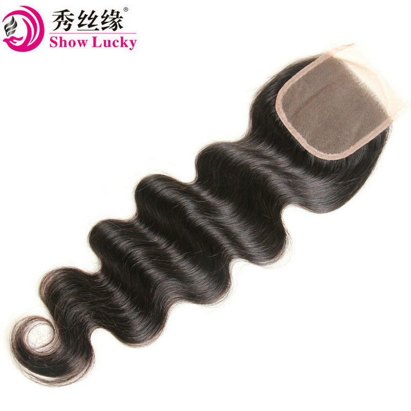 body wave hair block lace accessories 4x4 lace closure factory supply one-piece delivery