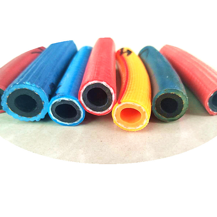 厂家供应 PVC三胶二线氧气管乙炔管 pvc橡塑高压管 8mm10mm连体管