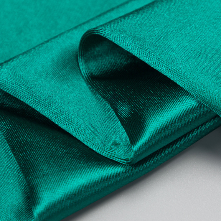 加厚弹力色丁拉架布拉丁舞裙头饰经编亮光弹力舞台服运动色丁面料