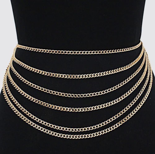 2017 waist chain women's layer abdominal chain new accessories multi…