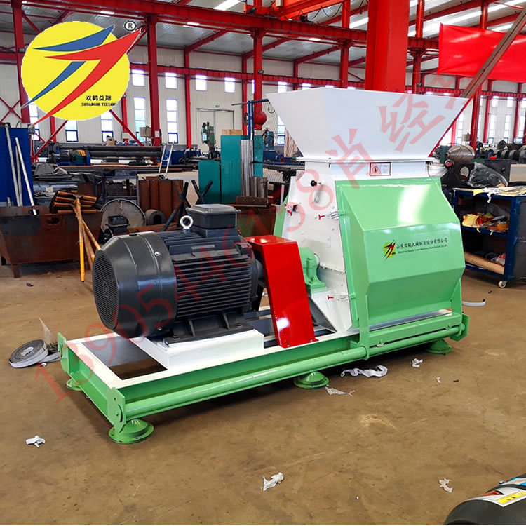 锤片式饲料粉碎机养殖用多功能秸秆玉米粉碎机玉米芯自动进料机
