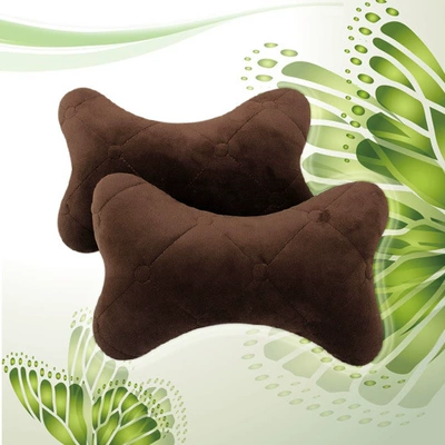 pillow protective pillow car interior — Headrest - brown-a-pair-of