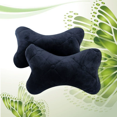 Car headrest Four Seasons universal Headrest - black-a-pair-of