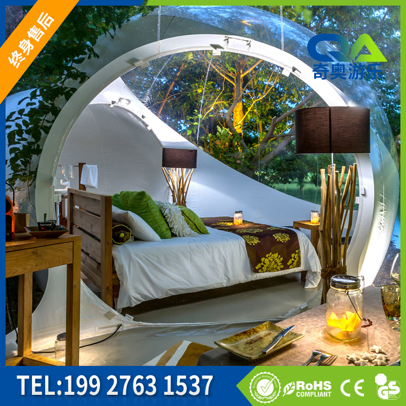 厂家气模充气帐篷户外移动野营酒店透明星空屋泡泡屋星空露营
