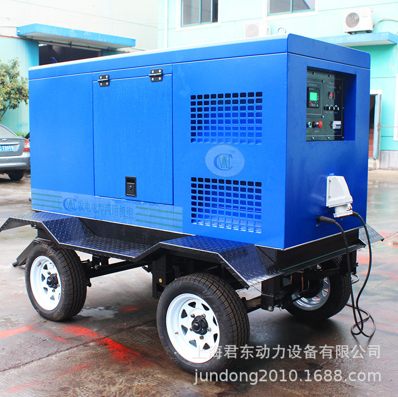 500A发电电焊两用机组移动静音型500A柴油发电电焊机一体两用机