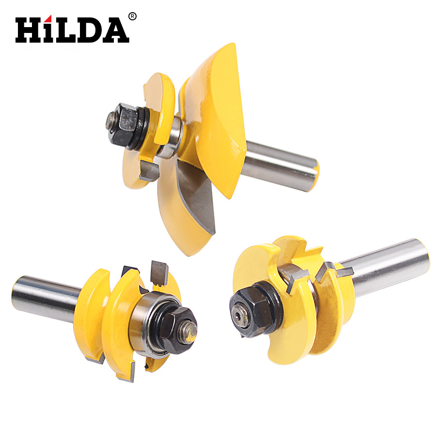 Directo de fábrica Hilda carpintería fresadora ángulo cuchillo ranurado cuchillo recorte cuchillo fondo redondo cuchillo gabinete puerta cuchillo