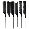 Wholesale hairdressing metal tail combs Children with hair comb, hair comb, hair, steel needle split makeup combed Taobao gift