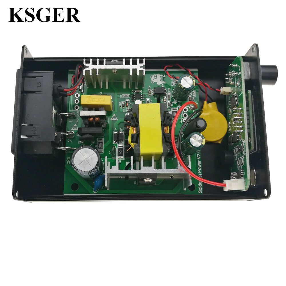 KSGER fabricante T12 Estación de soldadura OLED temperatura ajustable STM32 panel de control reparación Estación de soldadura eléctrica cabeza de soldadura núcleo de calefacción