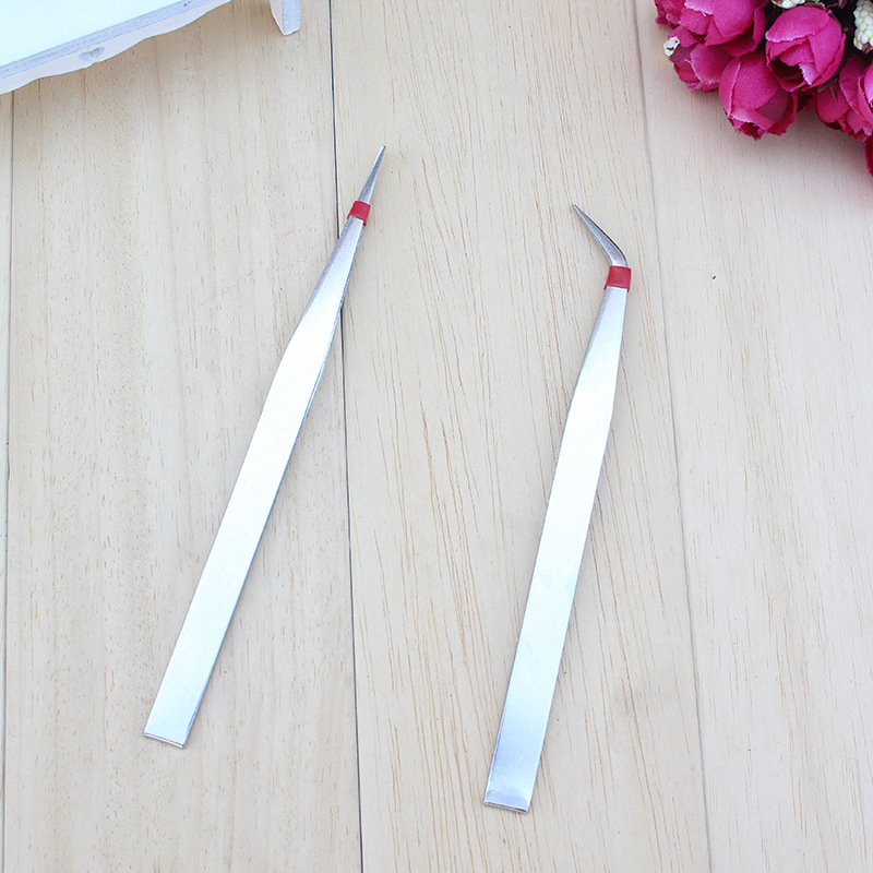 手工diy工具 不锈钢镊子 直头、弯头镊子 美工装饰镊子