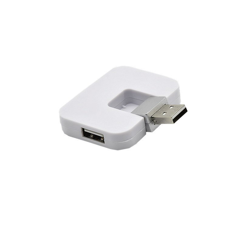 Giratorio USB divisor USB hub giratorio USB2.0HUB 4 puertos coche USB flash drive Hub extender