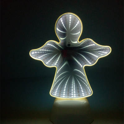 Factory direct supply LED mirror double-sided tunnel light Moon Angel Beast head room decoration creative night light ins