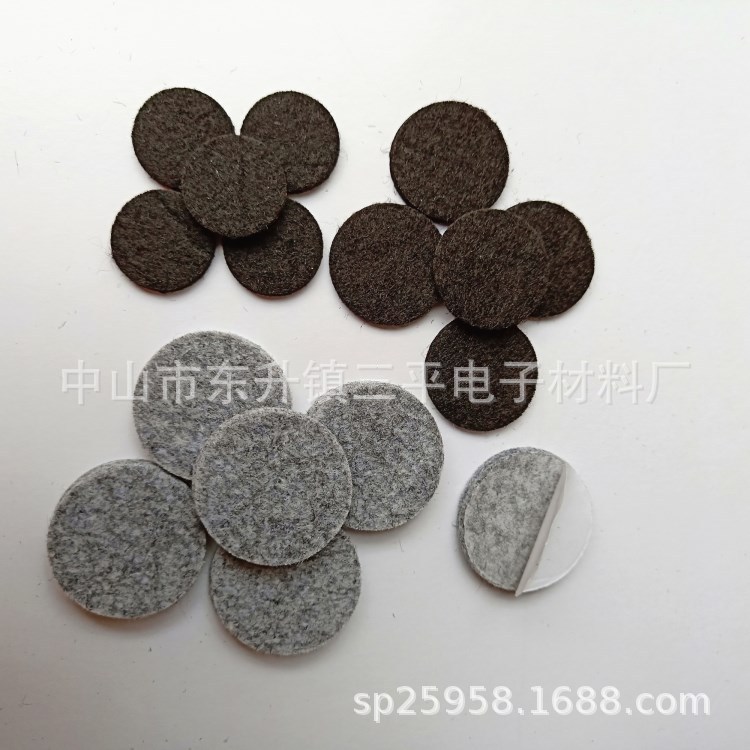 -绒布毛毡胶垫 背胶毛毡绒布脚垫 无纺布毛毡垫片 防滑防