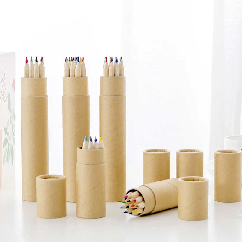 Цветные карандаши школьные принадлежности для учащихся начальной школы приз рисование LOGO маленький подарок для детей оптом цветной свинец