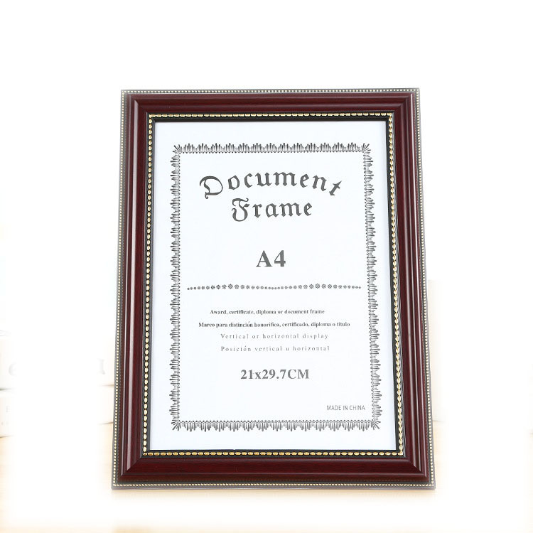 Cross-border A4 photo frame imitation solid wood photo frame a3a4 certificate frame business license frame honor certificate frame picture frame hanging wall Cross-border A4 photo frame imitation solid wood photo frame a3a4 certificate frame business license frame honor certificate frame picture frame hanging wall